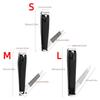 Stainless Steel Nail Nipper Black Fingernail Clipper Sharp and Durable Toenail Trimmer  Travel