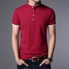 Herren Business Casual Polo Kurzarm T-Shirt Sommer Bequemes und atmungsaktives Oberteil aus massiver Baumwolle