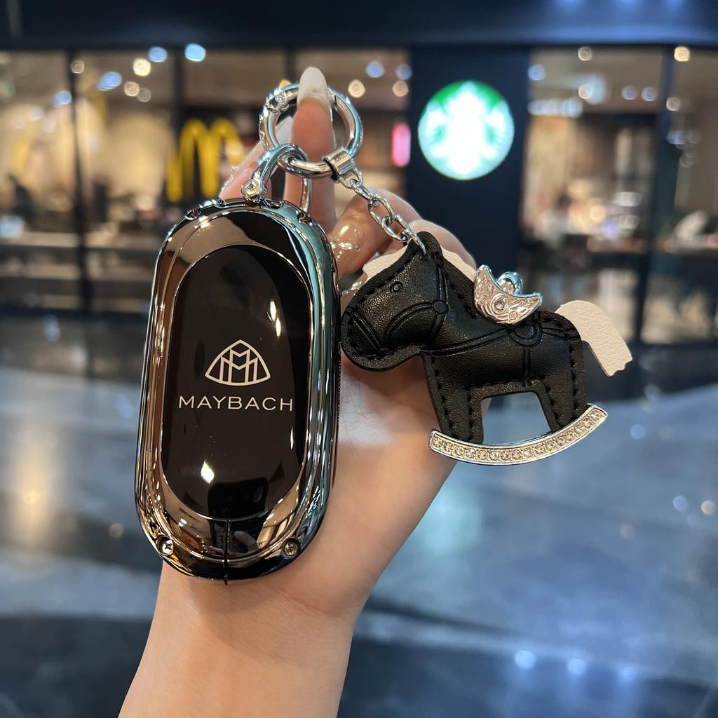 SFX1  Zinc Alloy Car Key Case Cover for Mercedes Benz 2022 C S Class W206 W223 S350 C260 C300 S400 S450 S500 Key Shell Protector