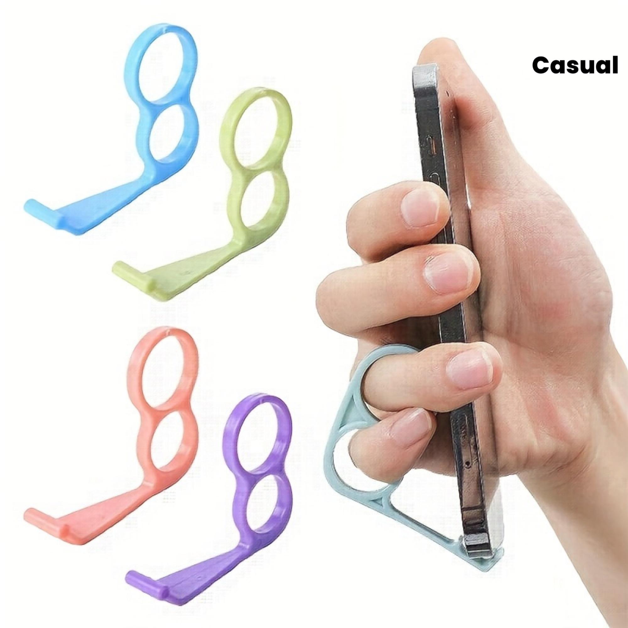 [Durable|Non-Slip] Durable Non-Slip Phone Holder | PP Plastic Ring Hook | Handheld & Desktop 1pcs зелёный