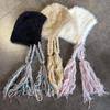 Trendy Girls Knitted Hat Warm Beanie With Cute Braids For Cold Weather Use