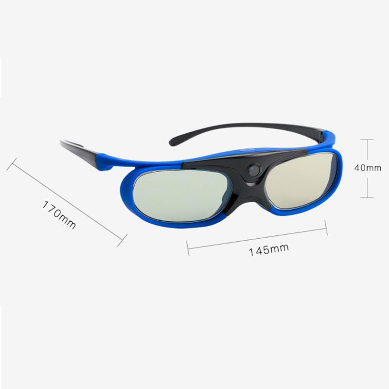 Active Shutter 96-144HZ Rechargeable 3D Glasses For BenQ Acer X118H P1502 X1123H H6517ABD H65108D Optoma JmGo V8 XGIMI Projector