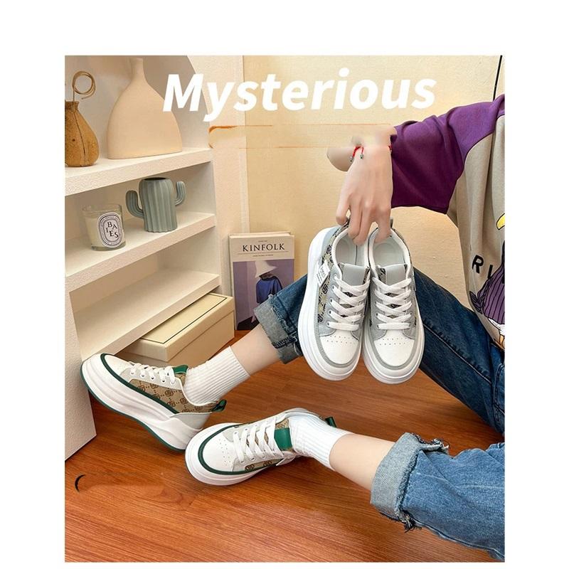 Women's Shoes Fashionable Casual Breathable Thick Soled Sports Shoes Board Shoes