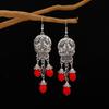 Skeleton Retro Long Earrings With Electroplating For Female Halloween Accessory Costume