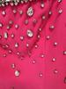 Evening Gown with Heavy Beading and Slit Sleeves - 2025 European & American Celebrity Fashion, Square Neck, Long Dress