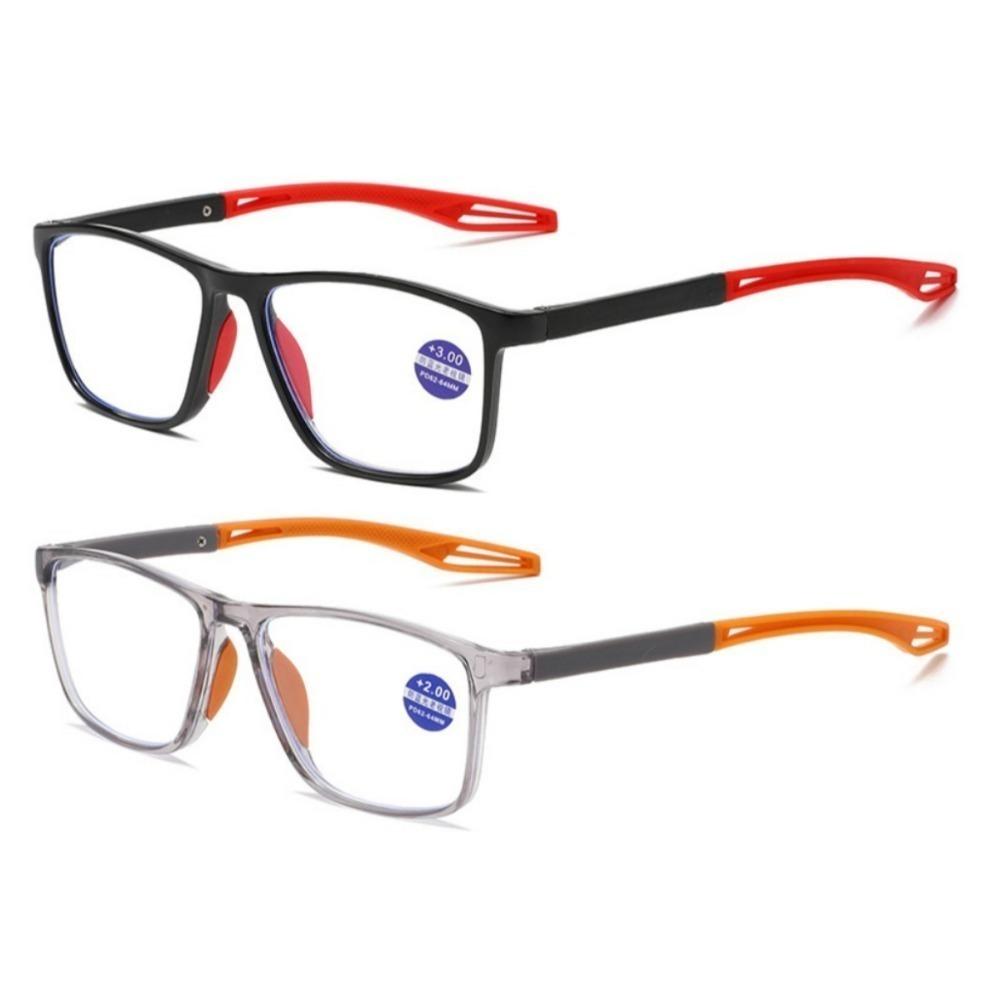 TR90 Sport Reading Glasses Men Ultralight Anti Blue Light Presbyopia Eyeglasses Men's Hyperopia Optical Eyewear Diopters