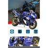 Welly 1/10 YAMAHA YZF-R1 Alloy Racing Motorcycle Model Simulation Diecast Metal Motorcycle Model Collection Childrens Toy Gifts