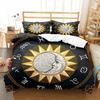 Sun And Moon Bedding Set King/Queen Size Twelve Constellations Zodiac Comforter Cover Adults Astrology Polyester Duvet Cover