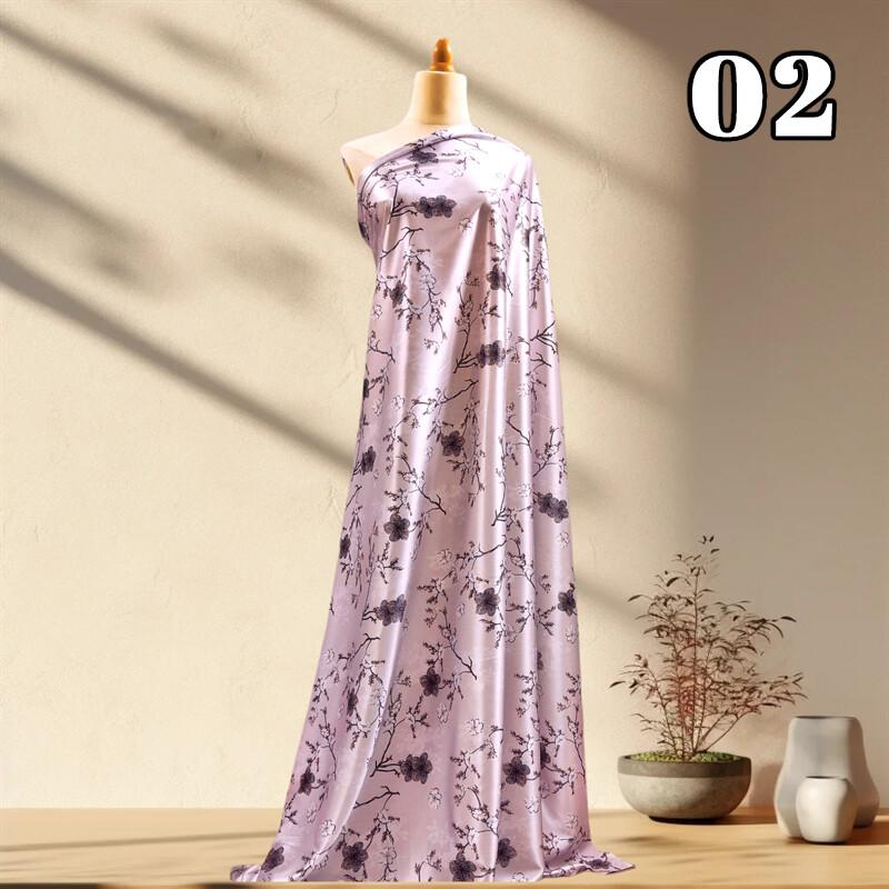 50x150cm Simulated Silk Satin Fabric DIY Party Cheongsam Tang Traditional Chinese Costumes Material Clothing Supplies
