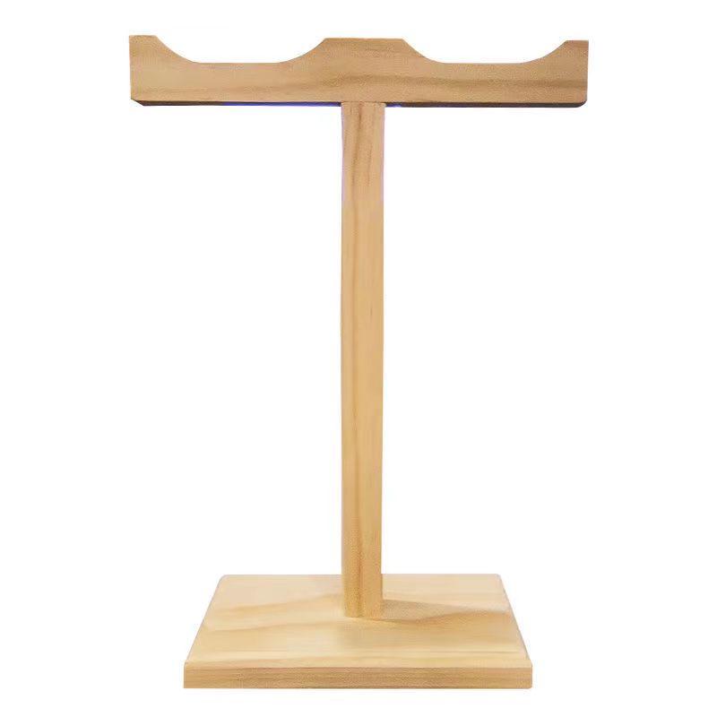 Solid Wood Universal Noise-Cancelling Headphone Wall Mount and Display Stand
