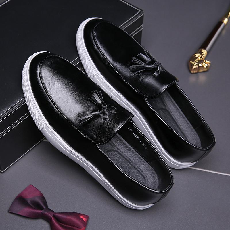 Fashion Luxury Brand Business Leather Shoes Loafers Men Shoes Fashion Business Casual Wedding Party Classic Fringe Gentleman Dress Shoes