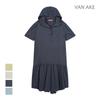 VANAKE Hooded Neck Short Sleeve Dress_Vb35Opmd04Z