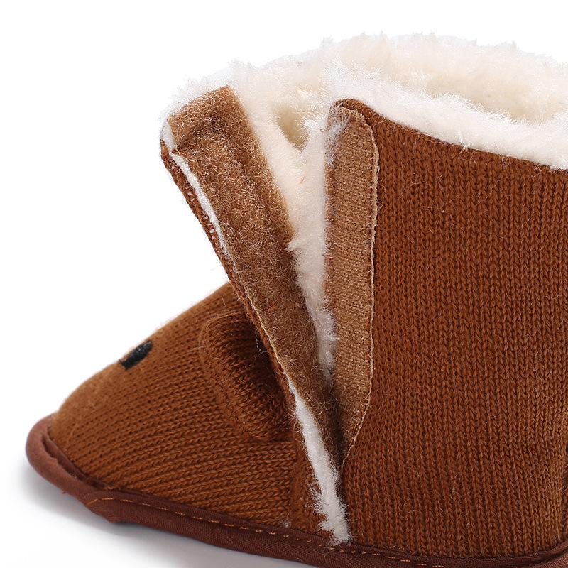 Woolen Baby Bear Soft Sole Booties