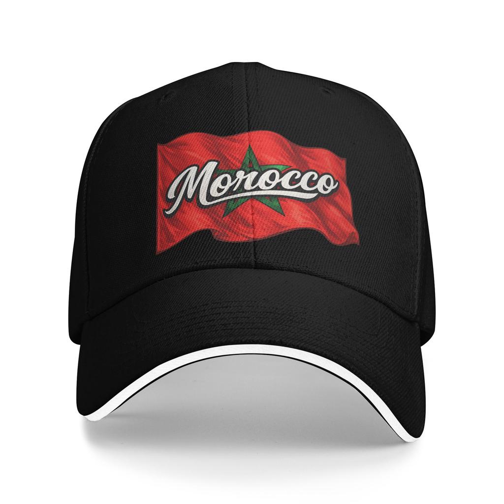 Morocco Flag Casual Baseball Cap Running Hippie Hip Hop Hats Summer Breathable Unisex Men Streetwear Baseball Caps