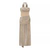 Women's Clothing Ins European and American Style Heavy Industry Sequined Streamer Sleeveless Tube Top Banquet Dress Temperament Dress