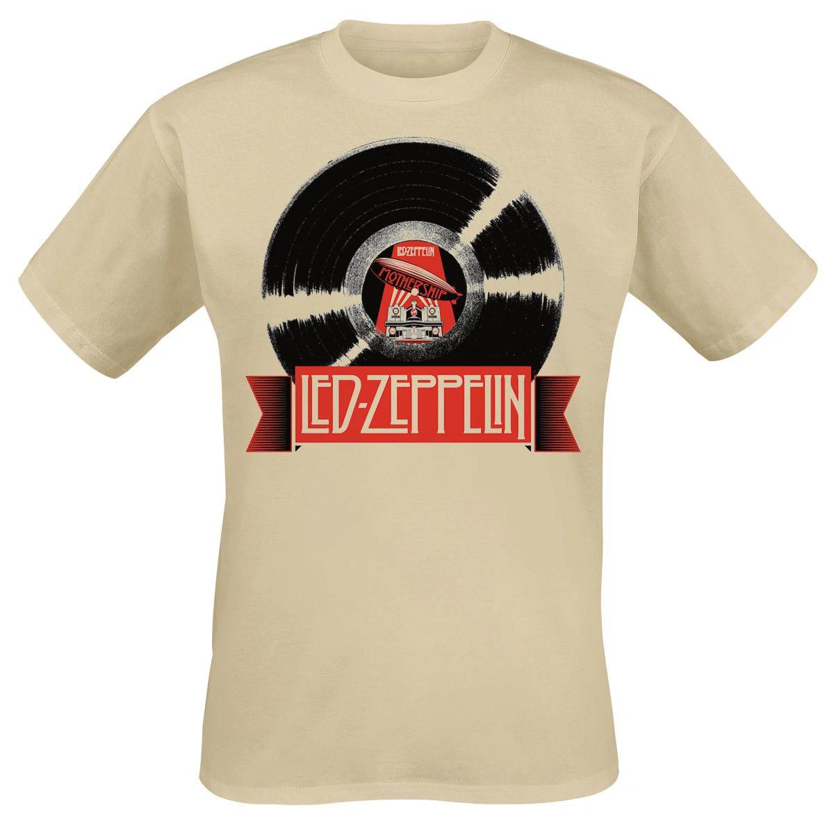 

Пісочна футболка Led Zeppelin з вініловим записом Джиммі Пейджа, офіційна, унісекс 3XL