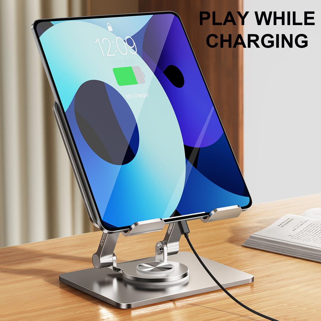 Foldable Tablets Bracket Stand Portable Laptop Bracket Heat Dissipation 360 Degree Rotatable Adjustable Stand for Laptop