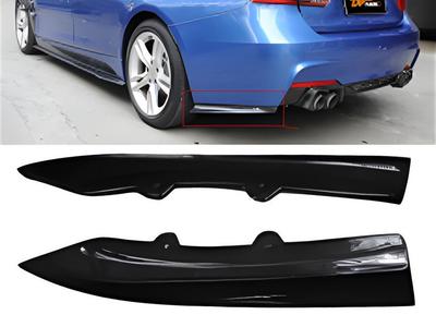 Rear FLAP Pads DPT (black Gloss) for BMW 3 Series F-30/31/34 2012-2019