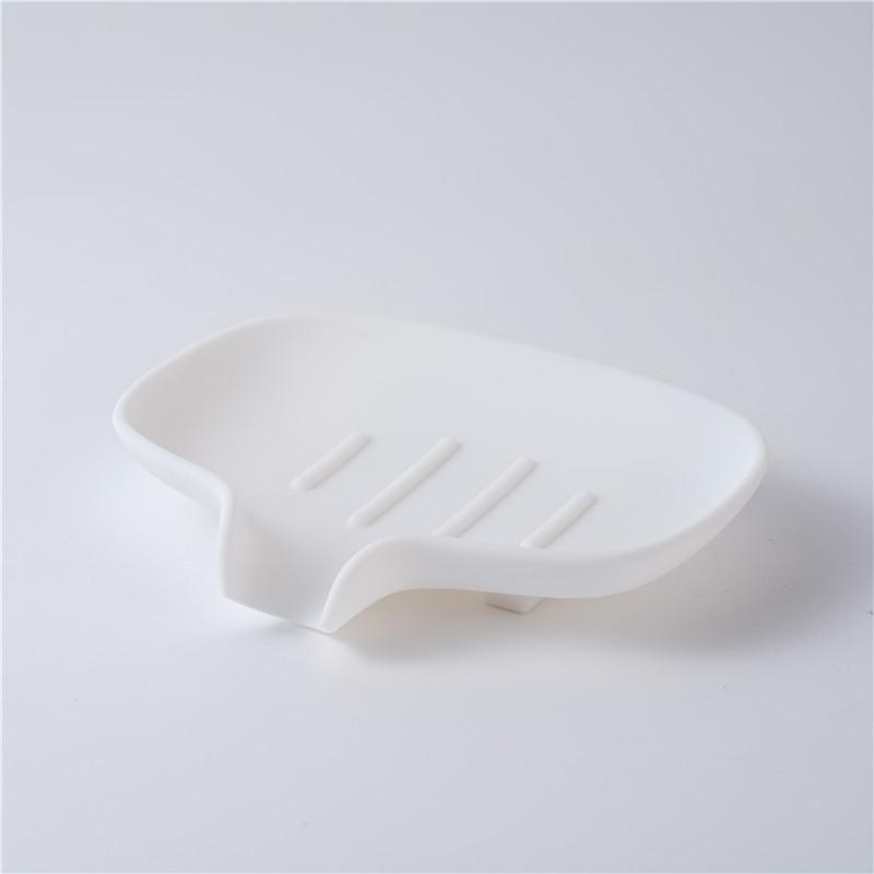 Diverter Silicone Soap Box Holder Travel Creative Home Bathroom No-Drill Water-Drain Soap Box