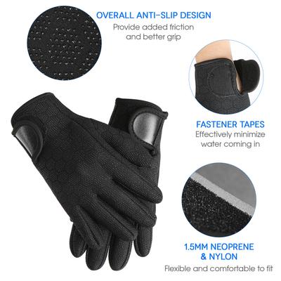 1,5 mm neopreen duikhandschoenen dames heren antislip snorkelhandschoenen voor snorkelen zwemmen surfen