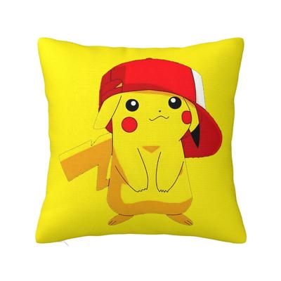 Custom Pikachus Anime Game Cushion Cover 45x45cm Cartoon Manga Velvet Modern Pillow Case