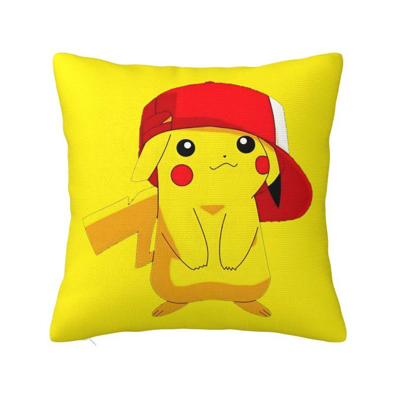 Custom Pikachus Anime Game Modern Throw Pillow Cover Cartoon Manga Chair Cushion