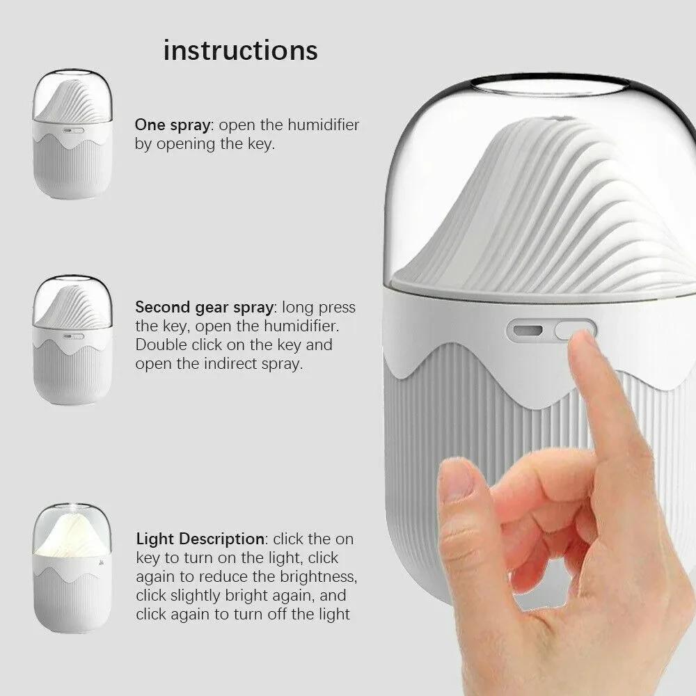 Youpin Humidifier Portable Mini Aroma Diffuser Night Light Cold Mist Maker Sprayer Aroma Diffuser Air Humidifier Home New