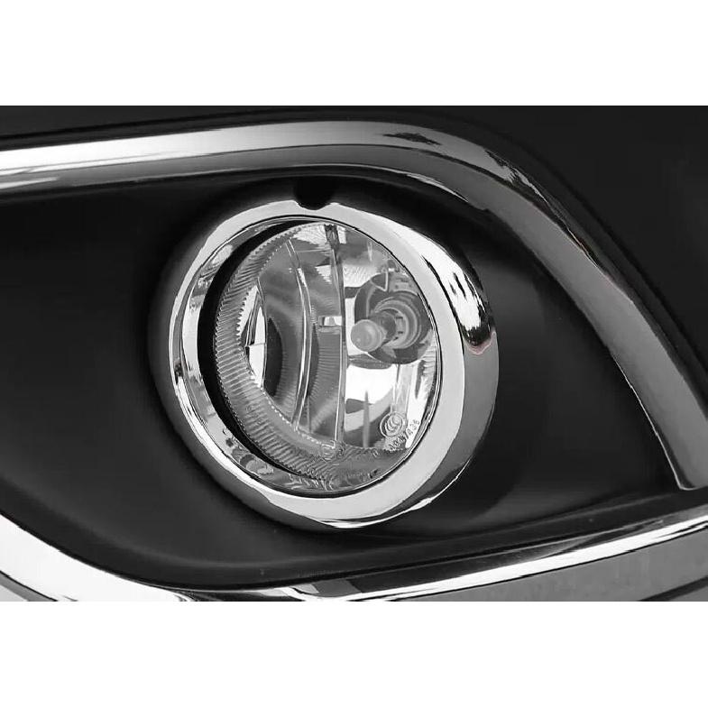For Mitsubishi Outlander Sport 2016-2019 Chrome Front Bumper Fog Light Lamp Trim