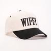 MLFO WIFEY Embroidered ColorBlock SoftTop Baseball Cap Unisex Hat WoUnisexs Summer Fashion CurvedBrim Hat Unisex Y2K Couple Hat