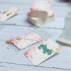 140pcs Flower Pattern Jewelry Packaging - 140pcs/Set, 4 Styles White Cardboard Display Cards for Earrings Necklaces Pinkish Tone Versatile Stylish