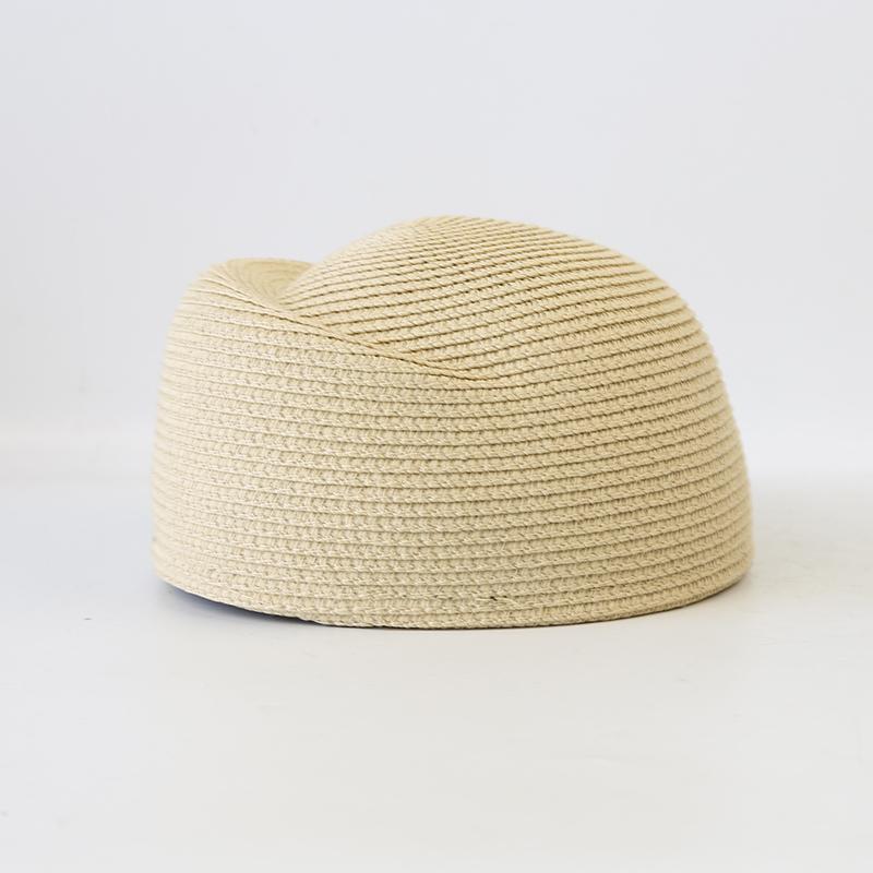 Cappello a cloche di paglia Berretto estivo Cappelli da sole Fedora retrò giapponese per il giardinaggio Moda hostess Cappelleria Fascinator Cappello da pittore di design