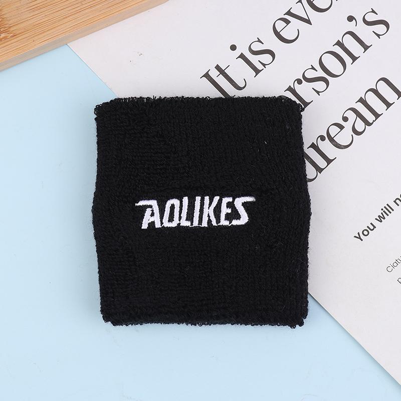 1Pc Cotton Wristband Sport Moisture Wicking Athletic Sweatband Running Gym Yoga Wrist Sweat Band Fitness Wrist Cuff Wrap