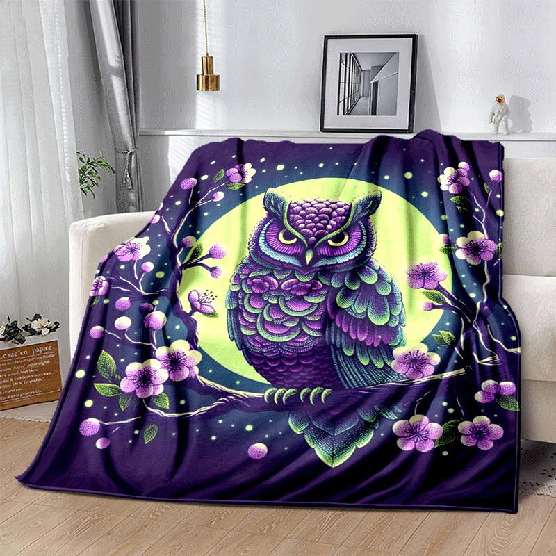 1pc Eagle Printing Lightweight Flannel Blanket, Comfortable and Warm Blanket, for Camping Sofa Bed and Couch Office, Suitable for Gift Blanke