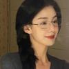 Retro Moda Spersonalizowana Mała Ramka Zwykły Metal Płaski Lustro Okulary W Stylu Hong Kong Złoty Drut Mogą Być Wyposażone W Okulary Krótkowzroczności