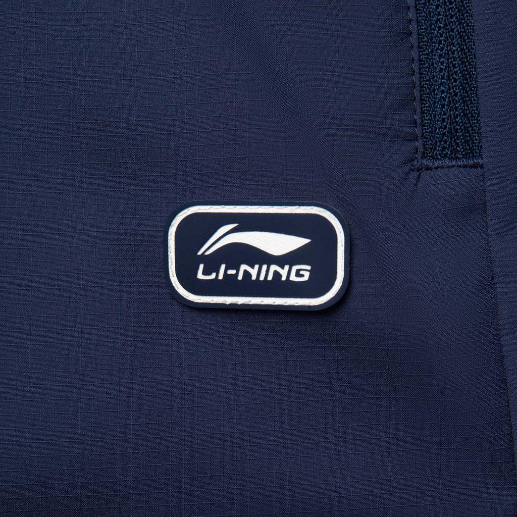 Li Ning Sports Lifestyle Series Casual Simple Solid Color Lace-Up Knitted Sports Pants Men Pants Deep-Navy AYKV371-2