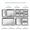 Rectangular 304 Stainless Steel Gastronorm Food Pan