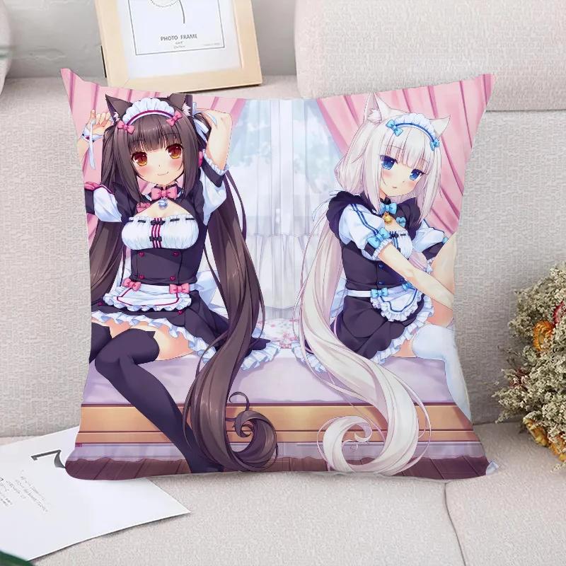 Cushion Cover  NekoPara Pillowcases for Pillows x Cushions Covers for Bed Pillows Pilow Cases Car Decoration Pillowcase