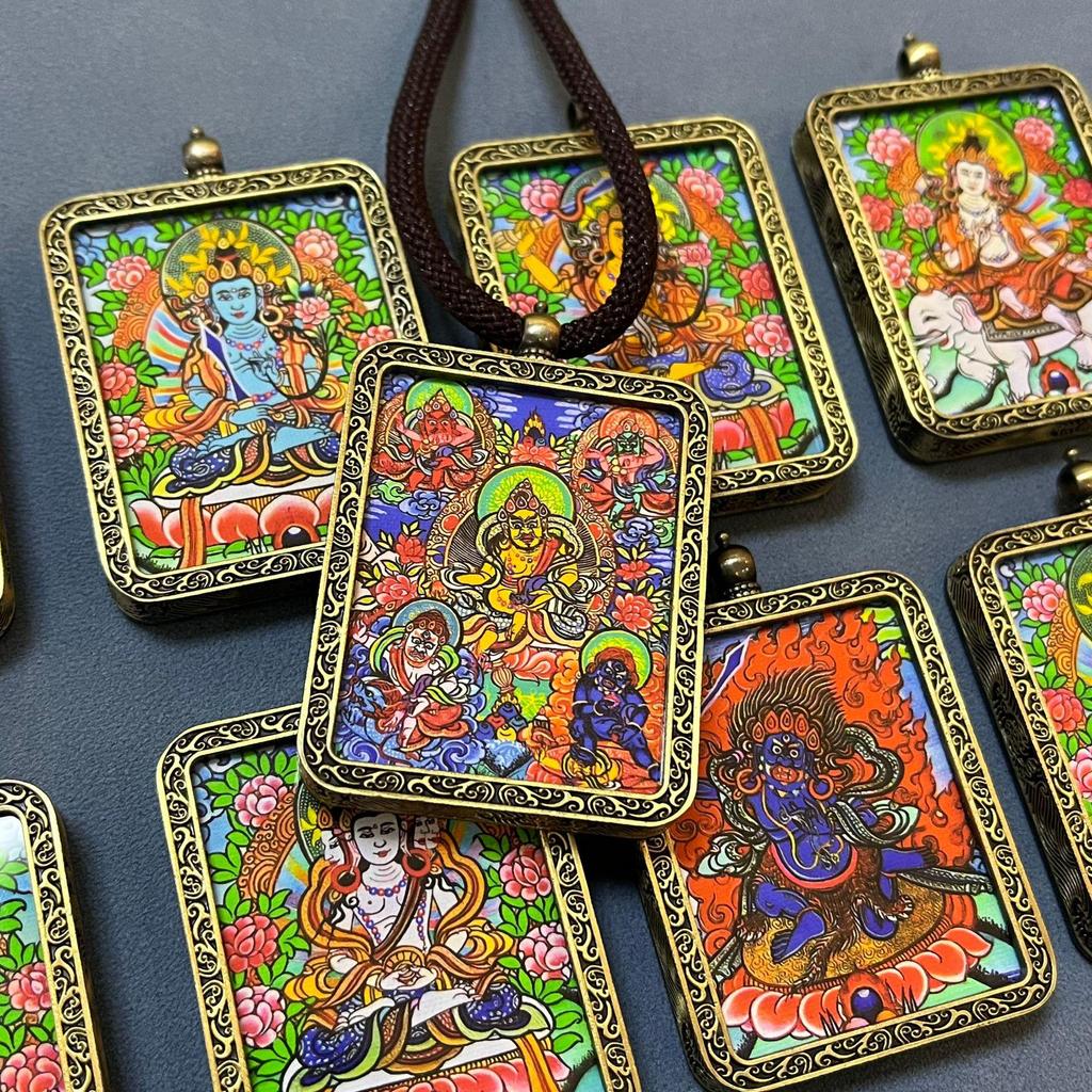 Twelve Zodiac Guardians Thangka Sweater Pendant - Buddhist Souvenirs
