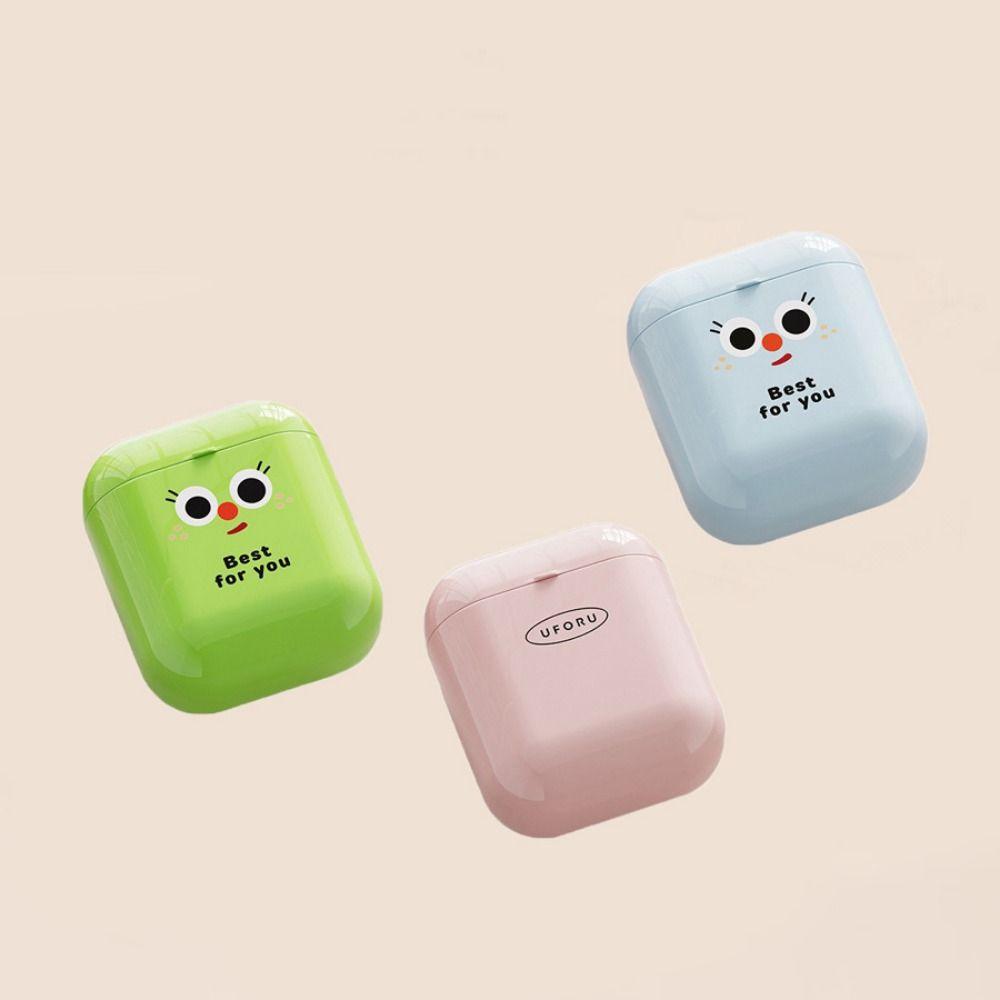 2Pcs Small Lipstick Storage Box Plastic Sundry Storage Box Portable Pill Box  for Home