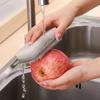 Double Sided Bendable Cleaning Brush Vegetable Fruit Carrot Cleaner Soft Antibacterial Brush Kitchen Accessories