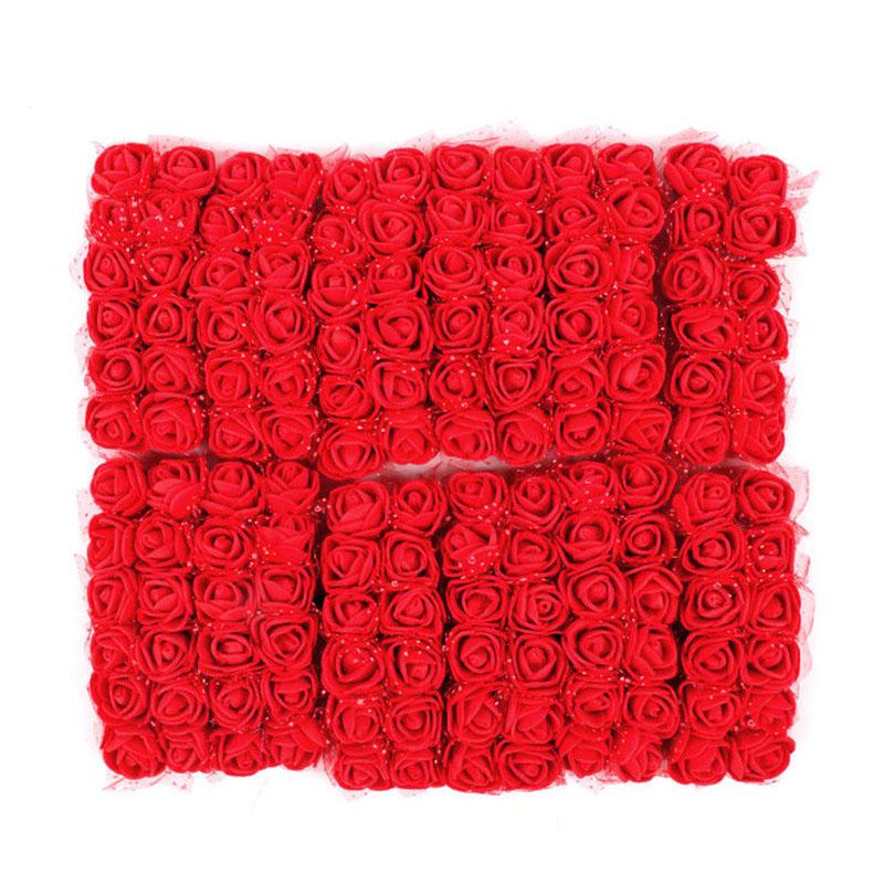 Artificial PE Foam Flower Faux Small Rose Real Looking Fake Roses for Wedding Bouquets