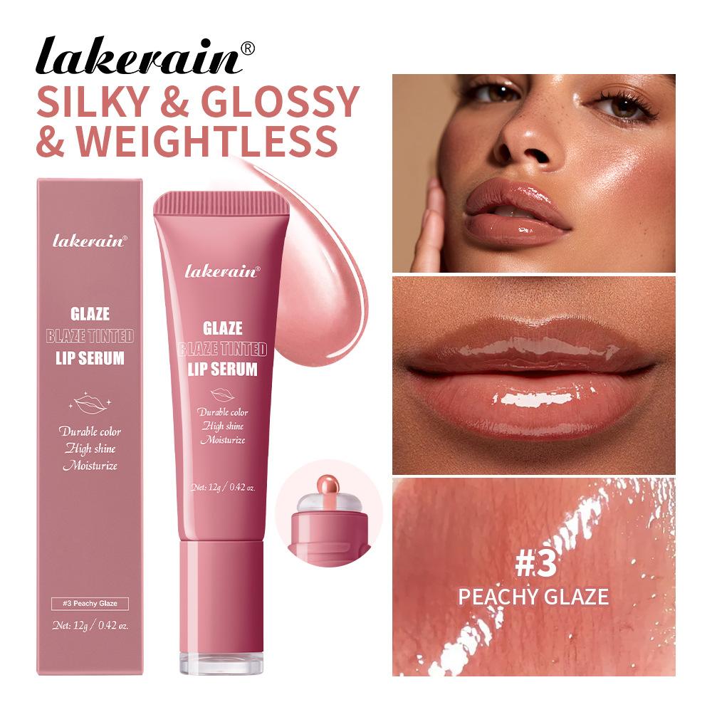 Lip Gloss Glowy Balm Tinted Lip Moisturizer Repairing Nourishing Lip Tinting Glow Liquid Lip Gel Hydrating Lips Care