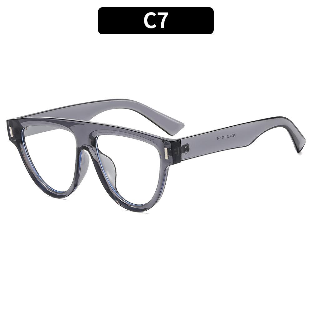

Luxury Square Computer Reading Glasses Women Acrylic Frame Anti Blue Light Fashion Flat Top Eyeglasses Diopter 0 to 6 Inches 0