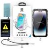 iPhone 15 Pro Red Pepper Waterproof Metal Case: Pressure-Resistant, Easy-Use Protective Diving Cover