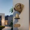 Vintage Welcome Doorbell Unique Dinner Bell Durable Puppy Doorbell  Wall Mount