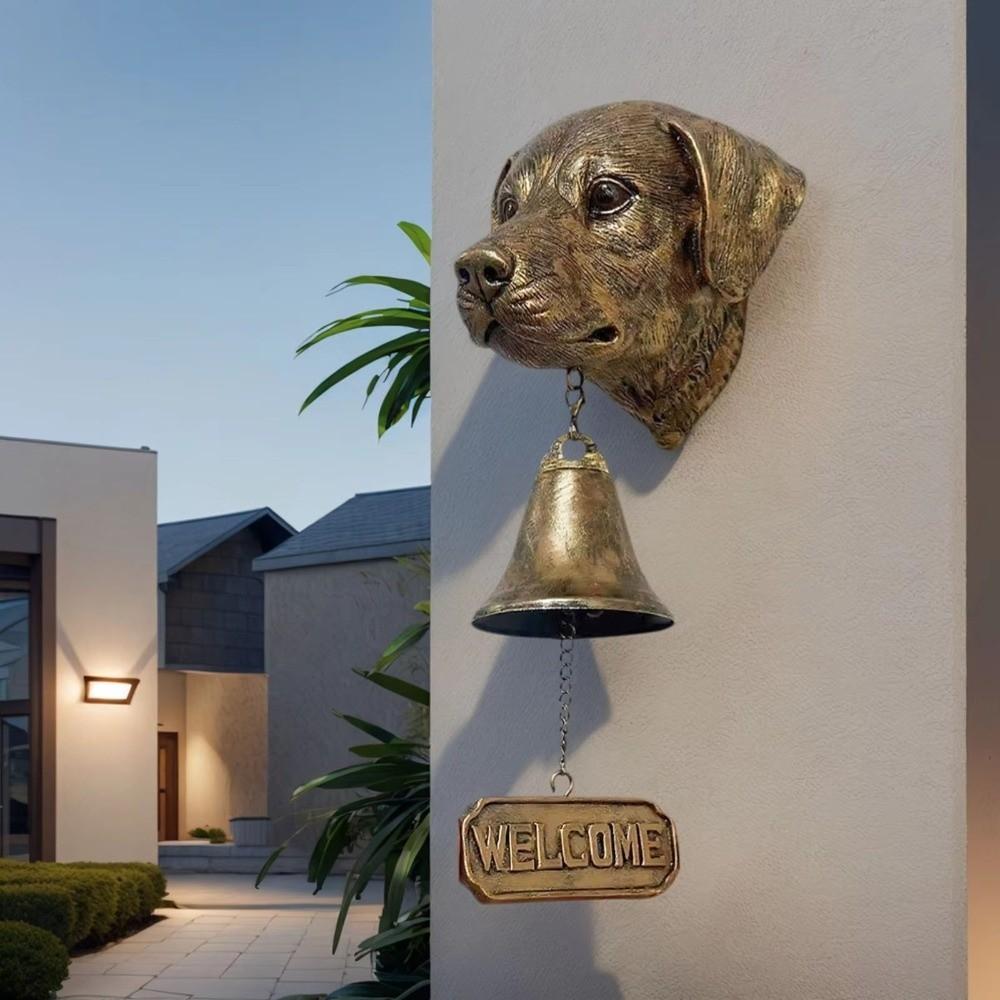 Vintage Welcome Doorbell Unique Dinner Bell Durable Puppy Doorbell  Wall Mount