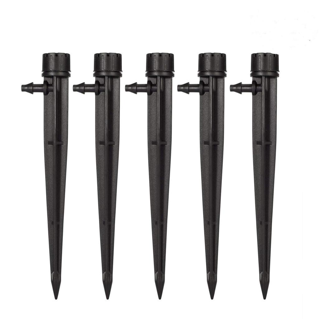 Ground-Mounted 13x18cm Adjustable 360° Eight-Hole Irrigation Sprinkler Head for Gardens