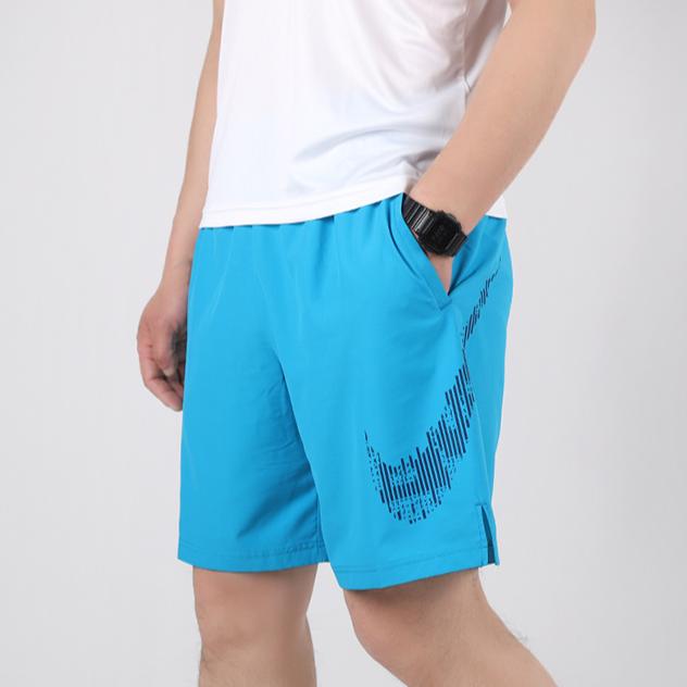 Nike Solid Color Casual Shorts Men Shorts Sky-Blue CJ2393-446