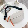 Multi-pocket Nylon Waist Bag Adjustable Shoulder Strap Diagonal Shoulder Bag Men Chest Bag  Male