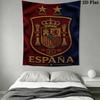 Spain National Football Team Wall Tapestry Aesthetic Wall Hanging Printed Fabric Blanket Decorative Tapestries for Bedroom Living Room Home Decor